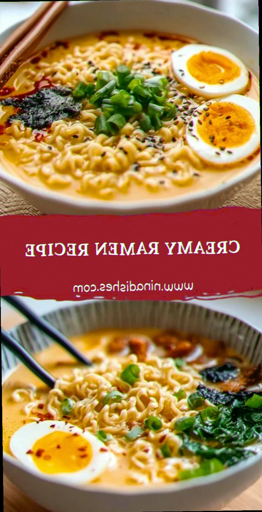 Creamy ramen recipe