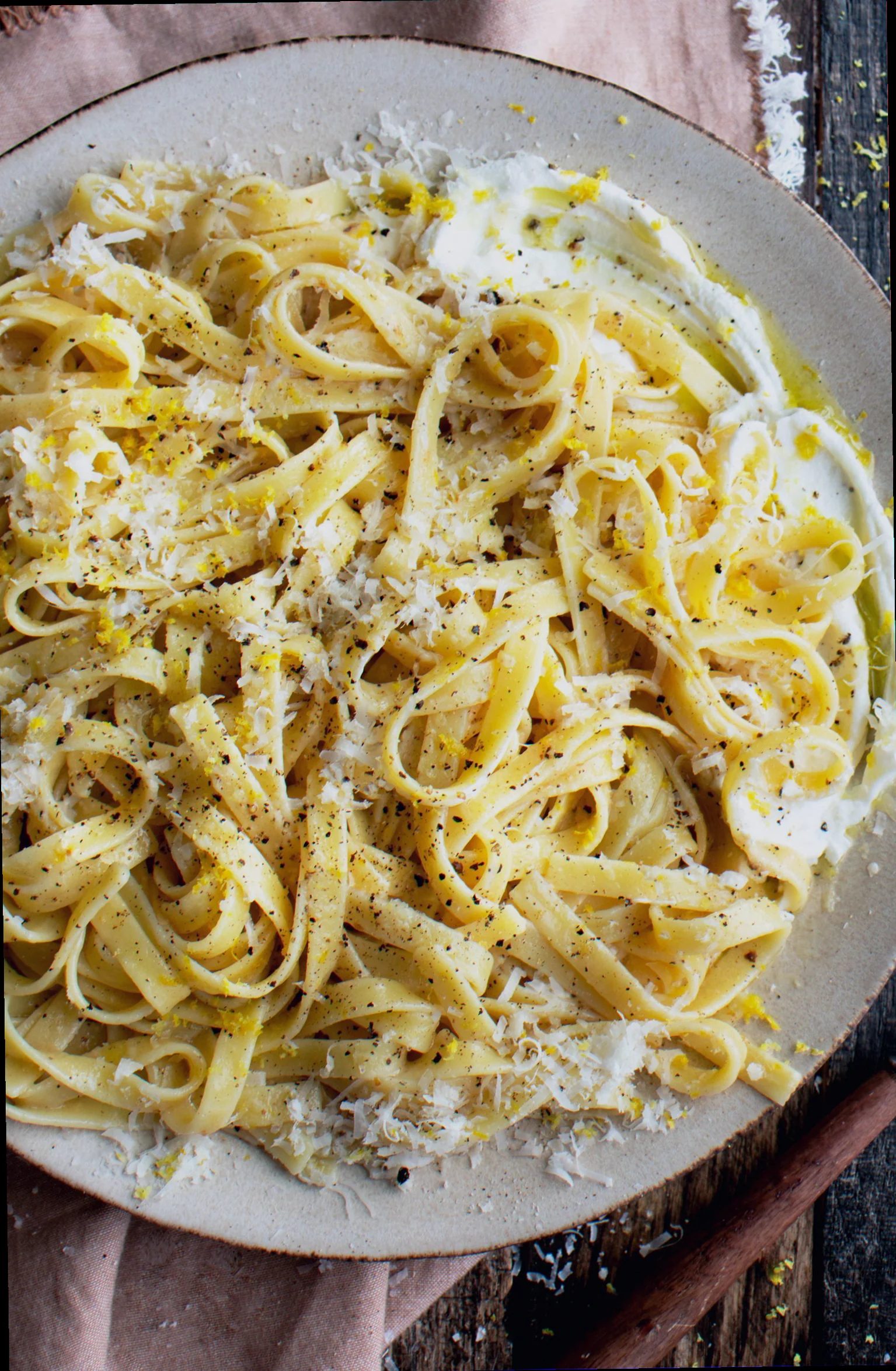 Pasta with ricotta recipe