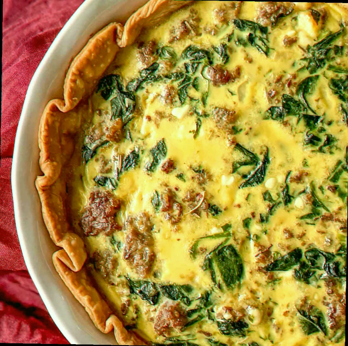 Sausage quiche recipe